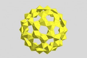 spherical_cluster_of_uranium_and_oxygen_atoms