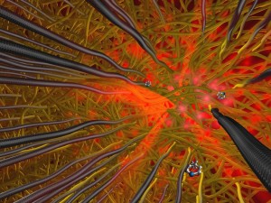 CNTを基板に用いたSERSのイメージ (Illustration: H.G. Park / ETH Zurich)